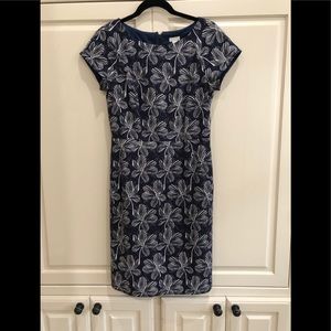 J Crew black and white dress